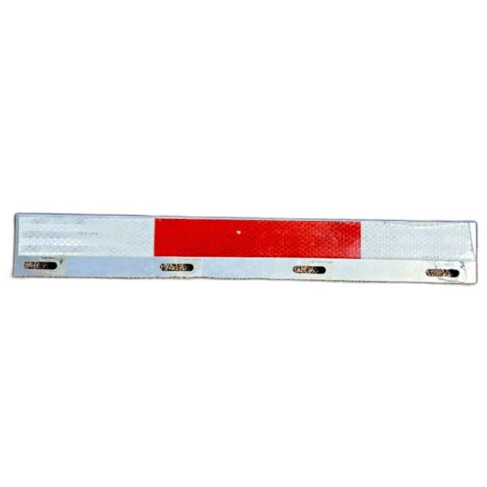 Straight Reflector Strip Mud Flap Fender Mount Truck & Trailer Aluminum 24x3"